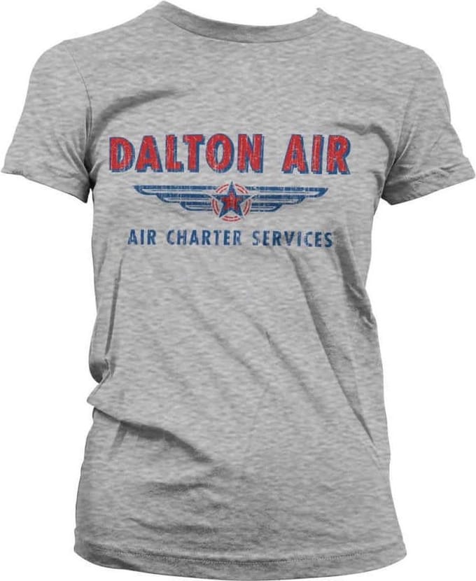 MacGyver Dames Tshirt -M- Daltons Air Charter Service Grijs