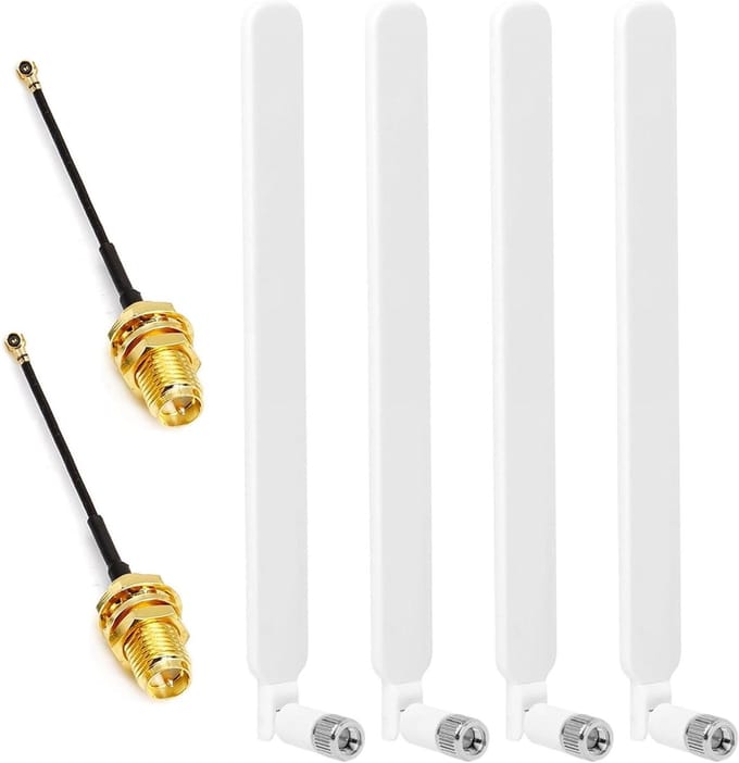 LTE Antenne - 4G WiFi Antenne - Signaal Verbeteren - Omnidirectioneel Ontwerp - 10dBi - Wit