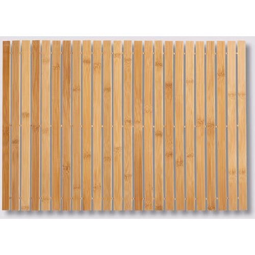 5Five Badmat - bamboe - antislip - douchemat - 60 x 40 cm - saunamat - hout