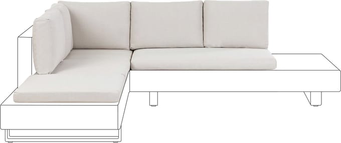 LANCIANO - Kussenhoezen set - Gebroken wit - Polyester