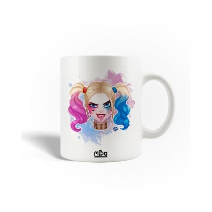 Mug en Céramique Suicide Squad Harley Quinn Puddin Fan Art