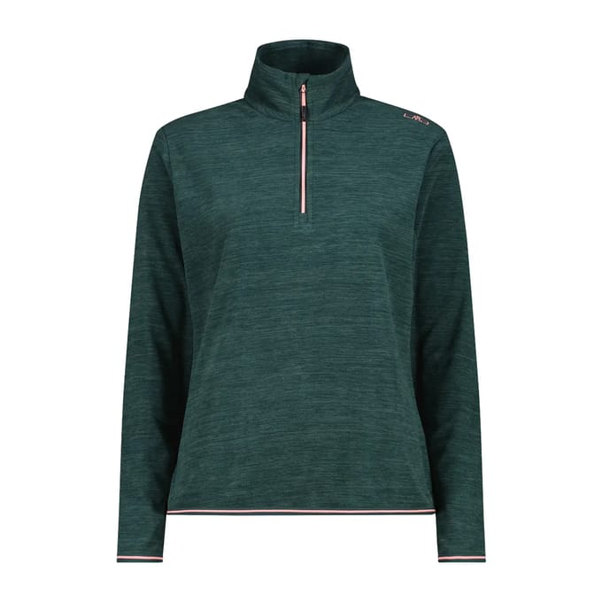 Cmp 34g4786 Sweatshirt Met Halve Rits Groen M Vrouw