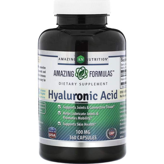 Amazing Nutrition, Acide Hyaluronique, 100 mg, 360 capsules