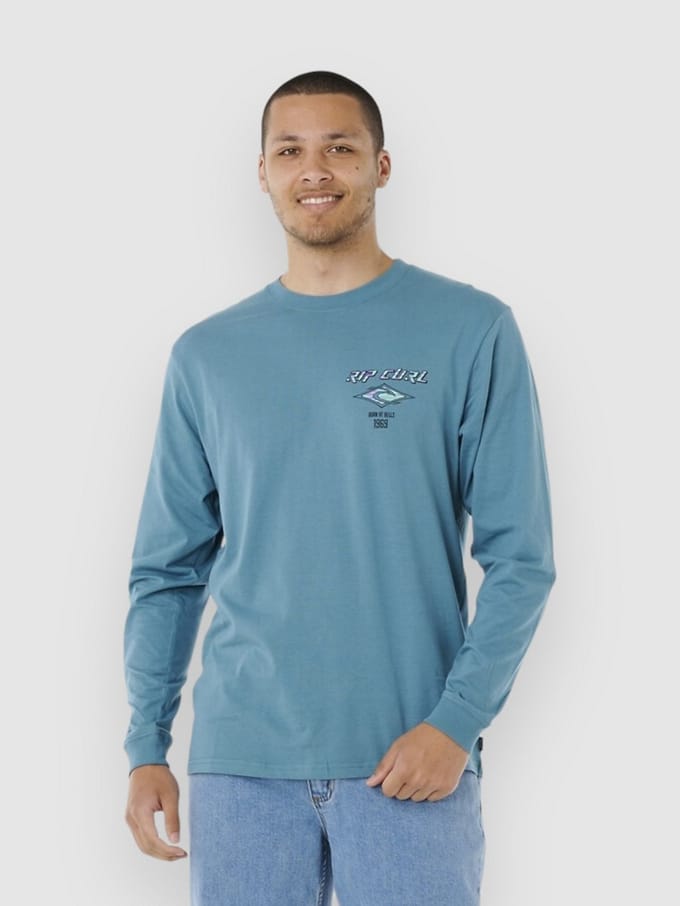 Rip Curl Fade Out Icon Longsleeve blauw