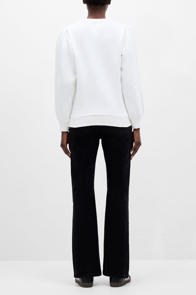 French Connection Fc Puff Sleeve Sweat White Taglia: M | Maglioni a maglia Outlet | Donna | Bianco
