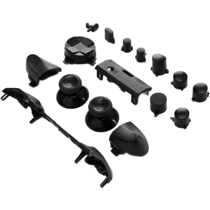 Ensemble Complet de Boutons de Manette de Jeu Poignées de Remplacement Kits d'Accessoires pour Xbox Series X noir