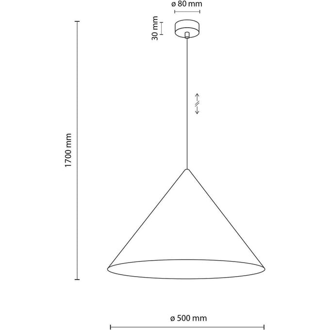 TK-Lighting CONO Hanglamp E27 Beżig - Modern Loft Design