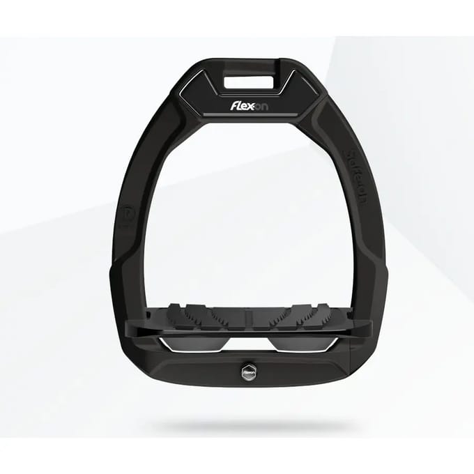 Veiligheidsspanners voor paardrijden Schuin Grip Zwart/Zwart/Antraciet Flex-On Safe-On