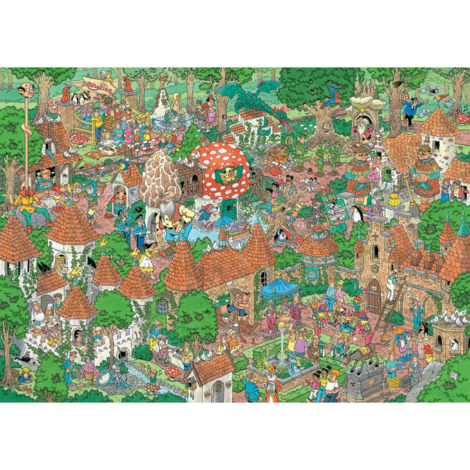 Jumbo Jan van Haasteren Efteling Sprookjesbos 1000 stukjes Volwassenen puzzels