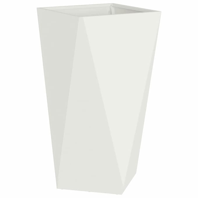 vidaXL Plantenbak Wit 40 x 40 x 75 cm Staal