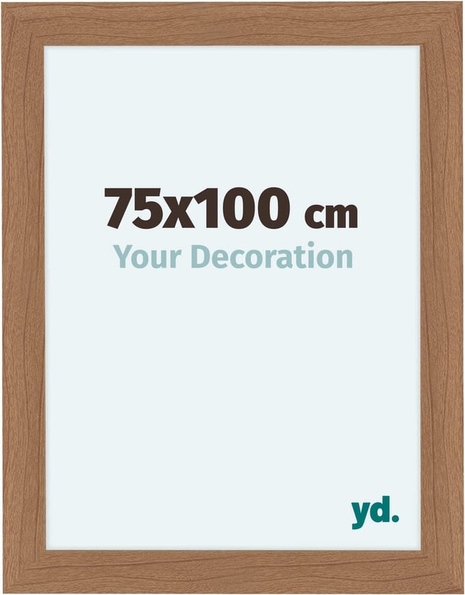 Your Decoration - Fotolijst 75x100 cm - MDF - Notenhout Licht - Como