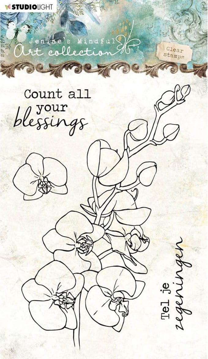 Stempel - Clear stamp - Studio Light - A6 Jenine's mindful art 2.0 nr.08