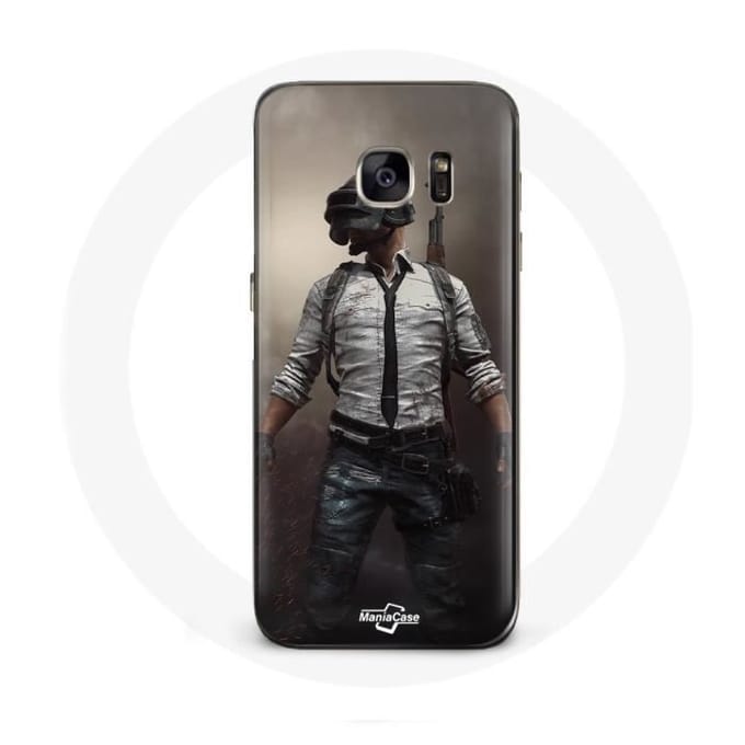 Hoesje - PUBG - Samsung Galaxy S7 - Flexibel - Zwart - Videogames