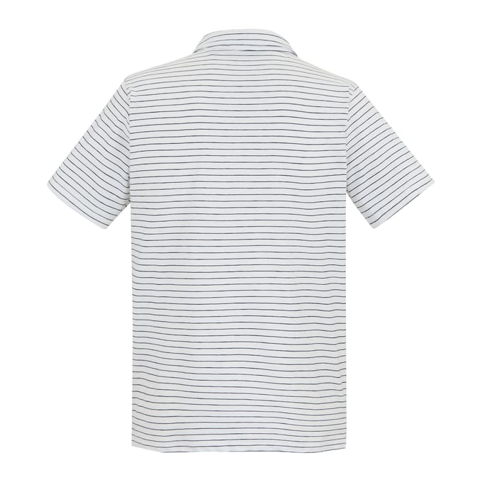 Regatta Heren Hadvo Streep Polo T-shirt (Wit/Navy)