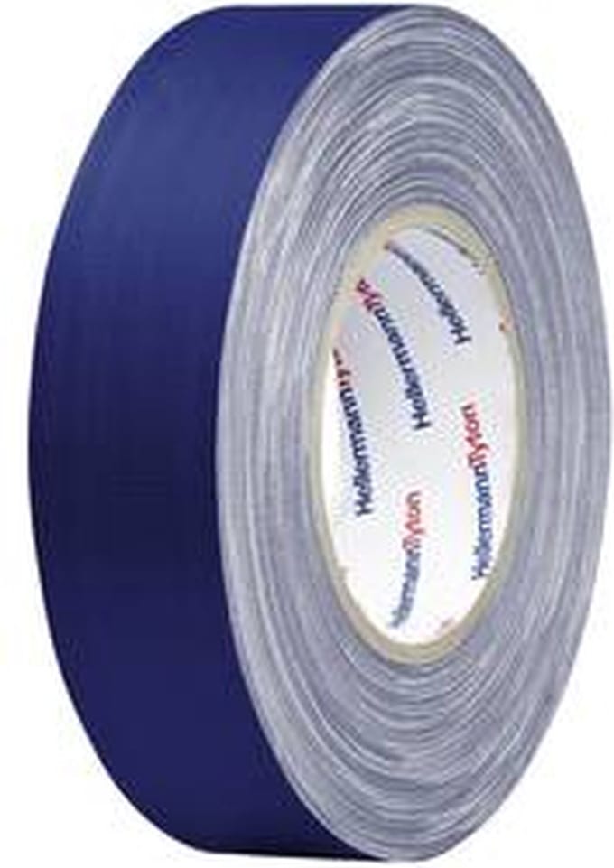 HellermannTyton HTAPE-TEX-BU-19X10 712-00200 Textieltape HelaTape Tex Blauw (l x b) 10 m x 19 mm 1 stuk(s)