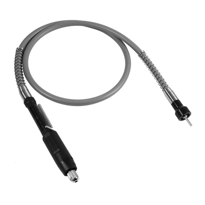 Verlengsnoer Flexibele as voor roterende slijpmachine M8 sleutelloze boorkop Klemdiameter. 3,2 mm wit