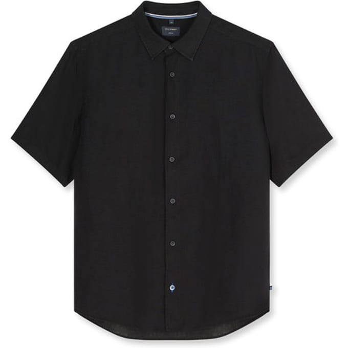 OLYMP Casual Overhemd, Regular Fit, Kent, Zwart