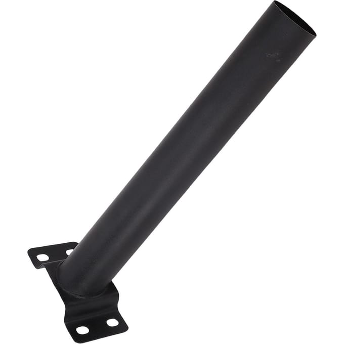 2 Set Zonnepaneel Paalmontage Muurmontage Zonneverlichting Montagebeugel Verlengpaal Kit Legering black
