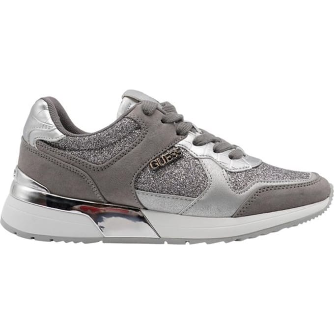 Guess - maat 41 - Maybel Active Lady Texture Dames Sneakers - Zilver