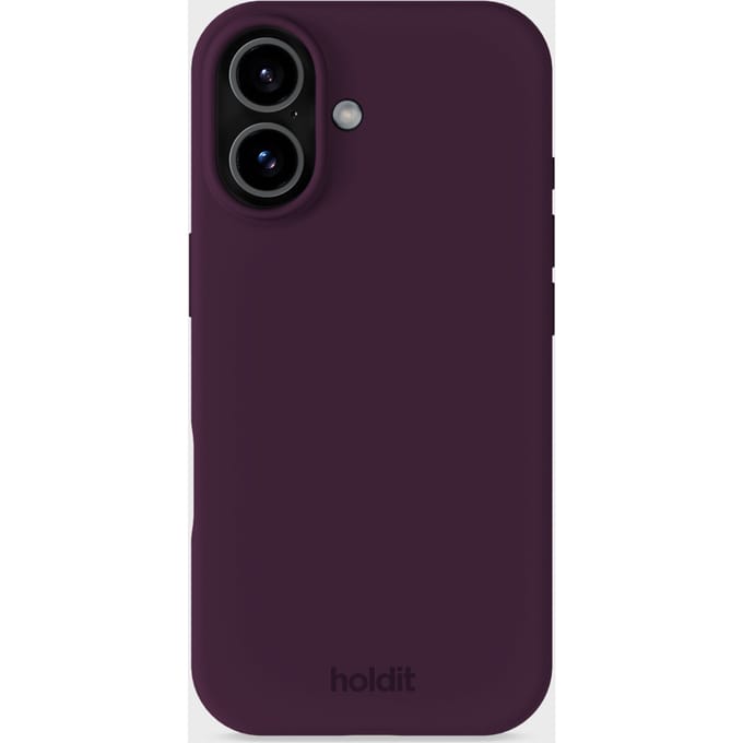 Holdit Silicone Case geschikt voor Apple iPhone 17 - Deep Plum