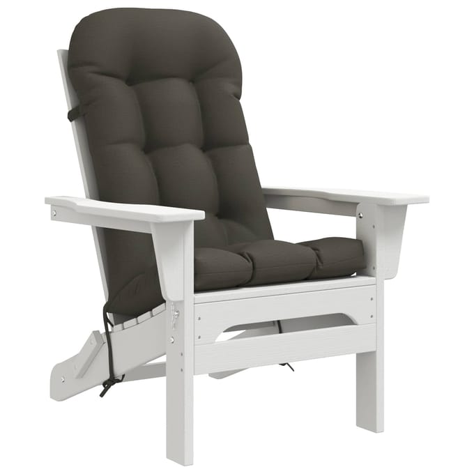vidaXL - Zon - Ligzitzak - Kussen - PUTTEN - 100% - Polyester - Antraciet