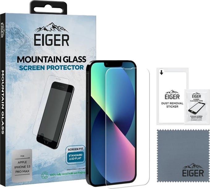 Eiger Case Friendly iPhone 14 Plus / 13 Pro Max Tempered Glass Plat