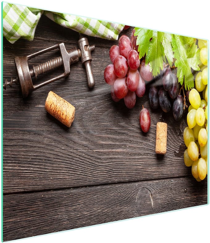 TMK ArtDeko - Snijplank - Glas - 52x30 cm - Fruitmotief