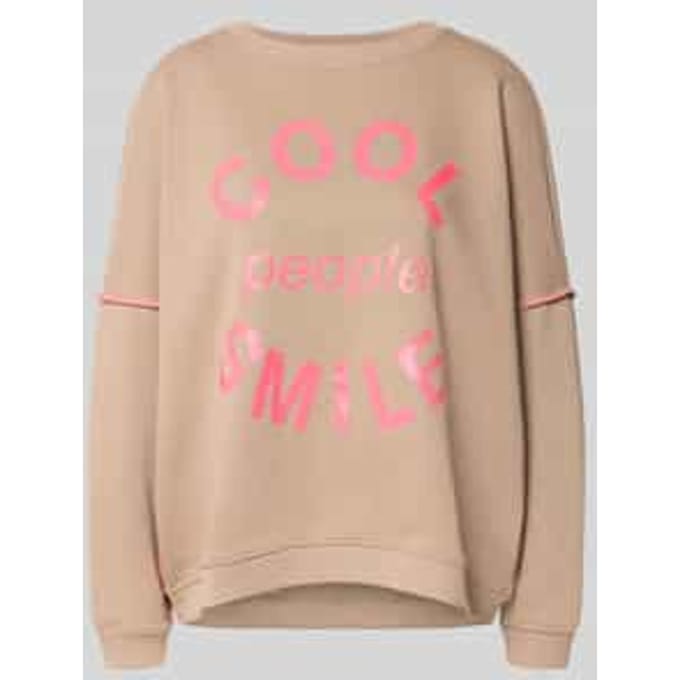 Relaxed fit sweatshirt met ronde hals