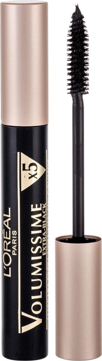L´oreal - Volumissime x5 Mascara (Carbon Black) Mascara for an intense look Eye Shadow Black -