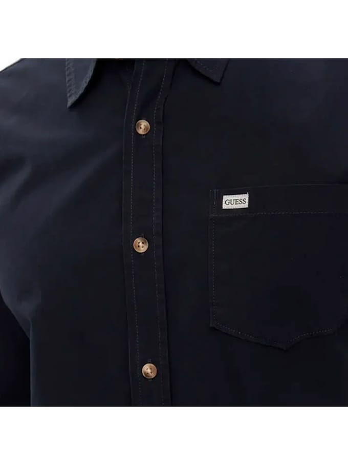 Slim fit overhemd met lange mouwen en pocket Guess