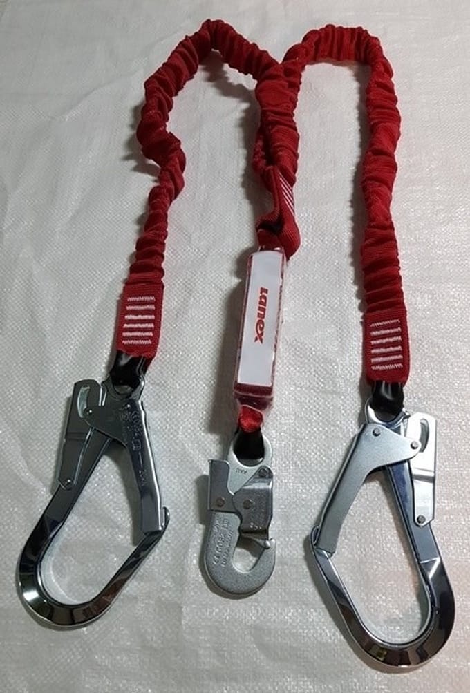 Lanex dubbele elastische Y-lijnen met valdemper; ABM 2LE - ABM 2LE2-22 - 2 m