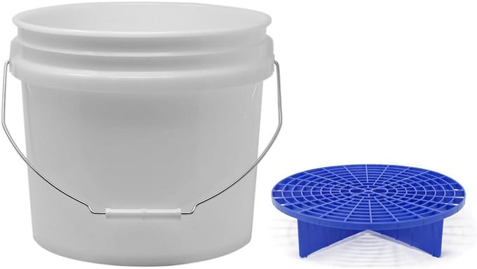 Transparante Wasemmer met GritGuard Inzetstuk - 12,5 Liter