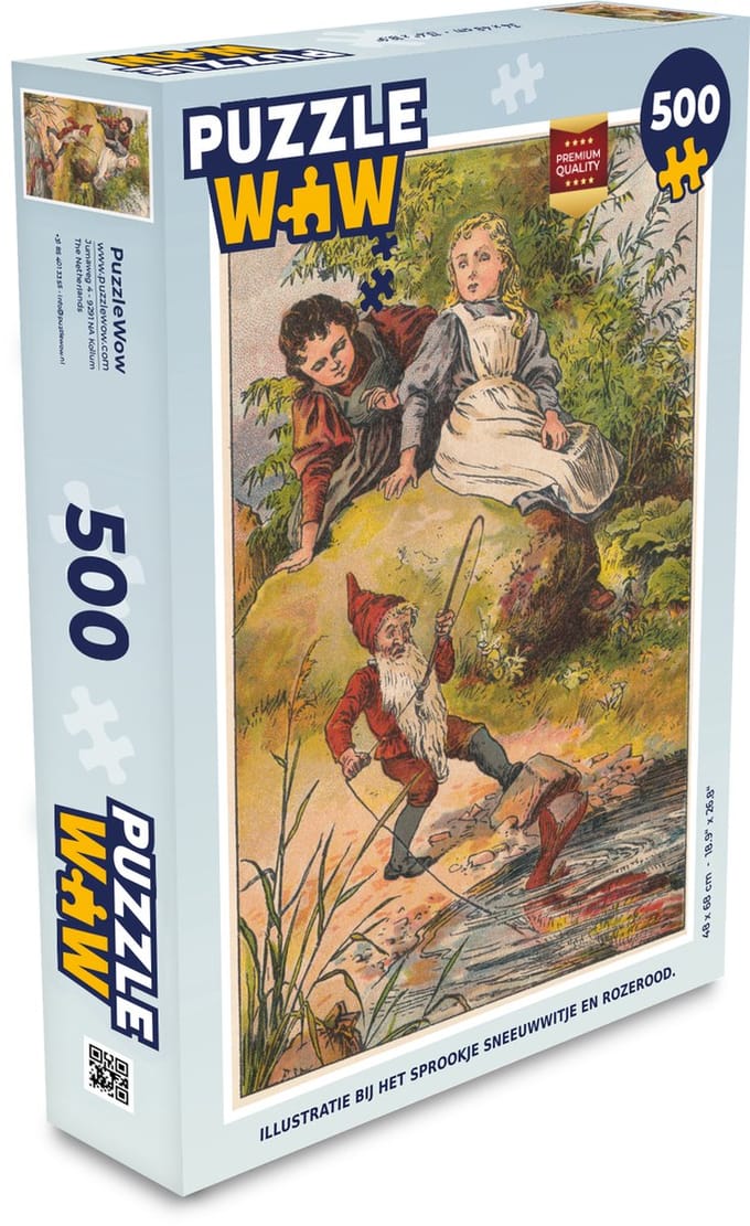 Puzzel Illustratie van een kabouterje - Legpuzzel - Puzzel 500 stukjes