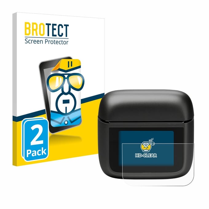 BROTECT - Screenprotector voor JBL Tour Pro 3 - Folie Beschermfolie transparant 2 Stuks
