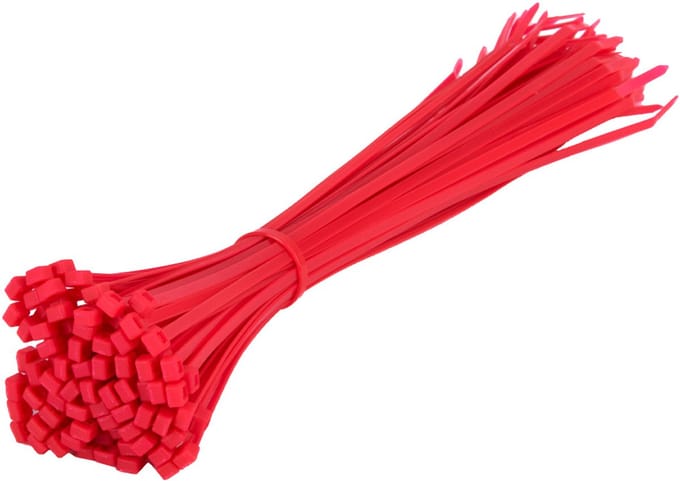 TD47 Kabelbinders 4.8 x 370 mm Fluor Roze - Tie wraps - Tyraps