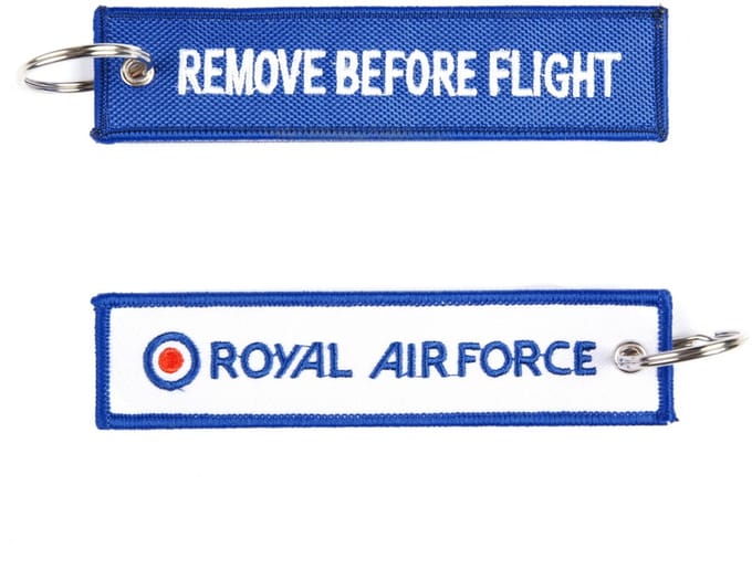 Sleutelhanger RBF + Royal Air Force blauw #40
