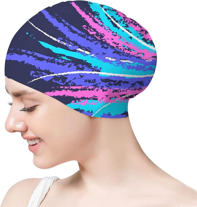 Waterdichte Siliconen Badmuts voor Dames met Lang Haar