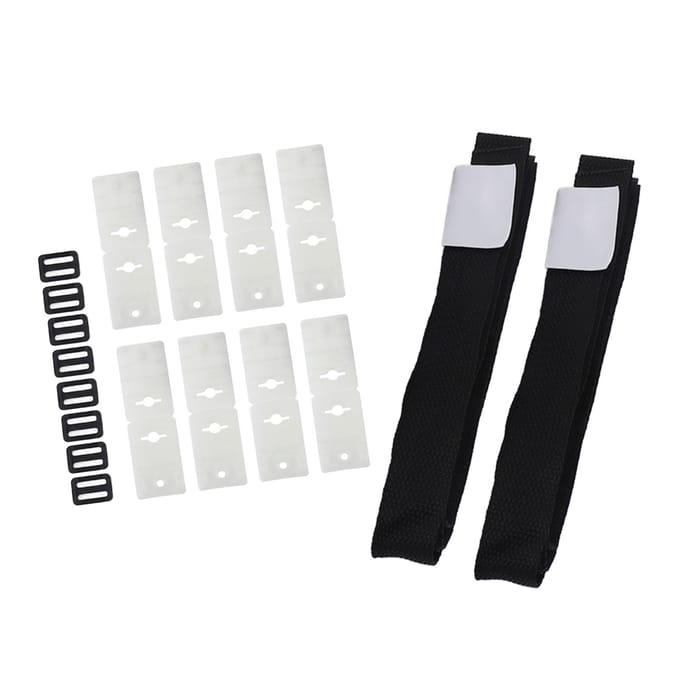 Kit de fixation de rouleau de couverture solaire de piscine à longueur réglable pour piscine white