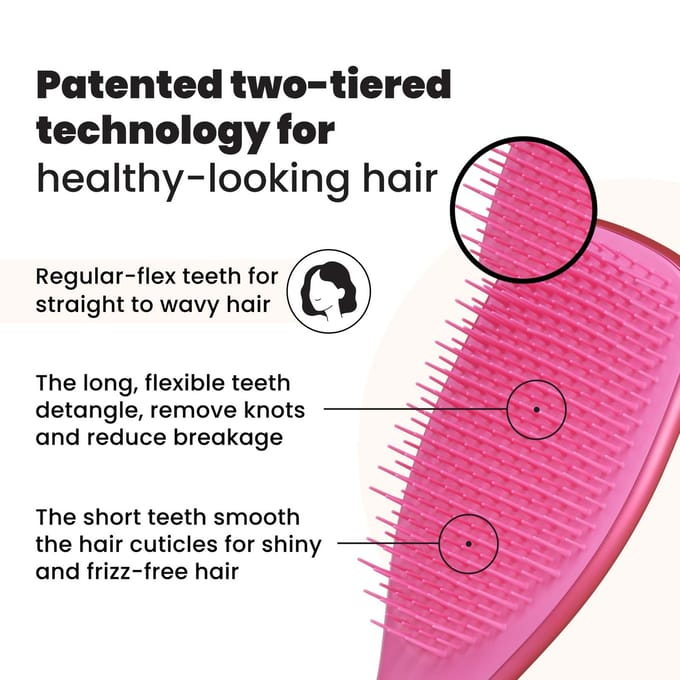 Tangle Teezer The Ultimate Detangler Chrome - Hot Pink