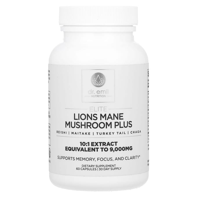 Dr. Emil Nutrition, Elite, Hericium Mane Plus, 60 Capsules