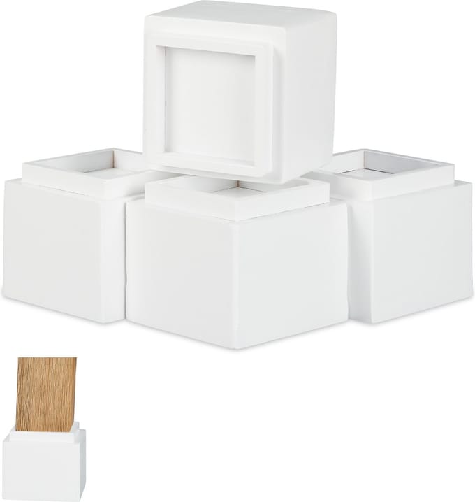 meubelverhoger set van 4 - 10 x 11,5 x 11,5 cm - tafels - stoelen