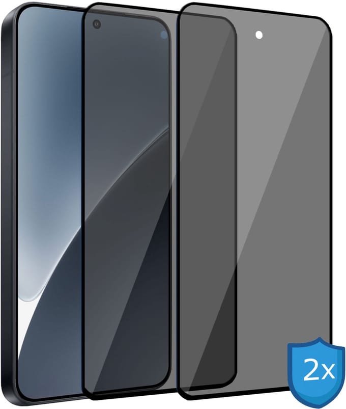 ChiGuard Privacy Screenprotector 2x geschikt voor Xiaomi 15 Screenprotector - Beschermglas - Privé GuardCover