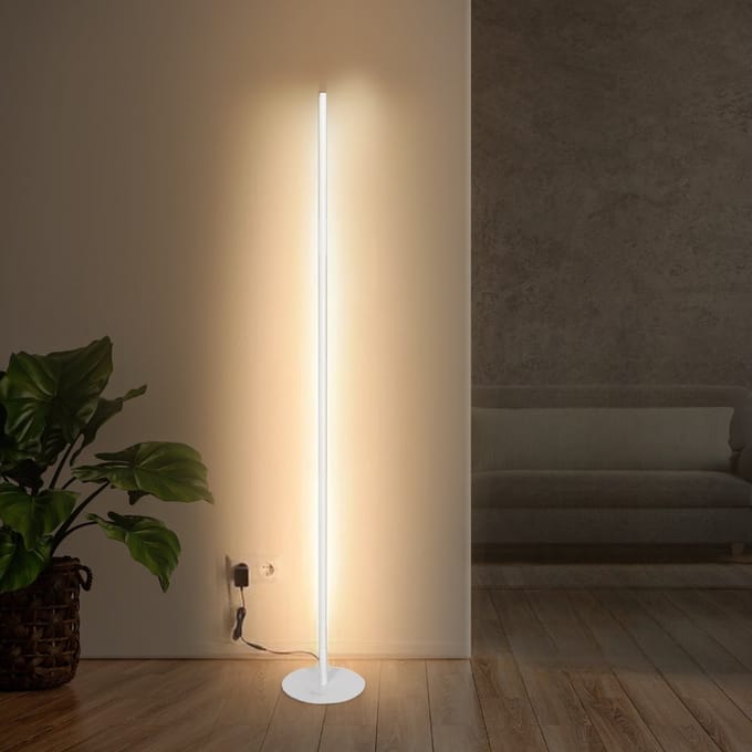 Bolt Electronics® Vloerlamp - Staande Lamp - Woonkamer - 4 Lichtsterktes - RGB Licht - Wit