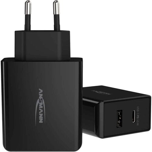 Ansmann Home Charger 247PD USB-oplader 45 W 1x USB-A, 1x USB-C USB PD Zwart Binnen