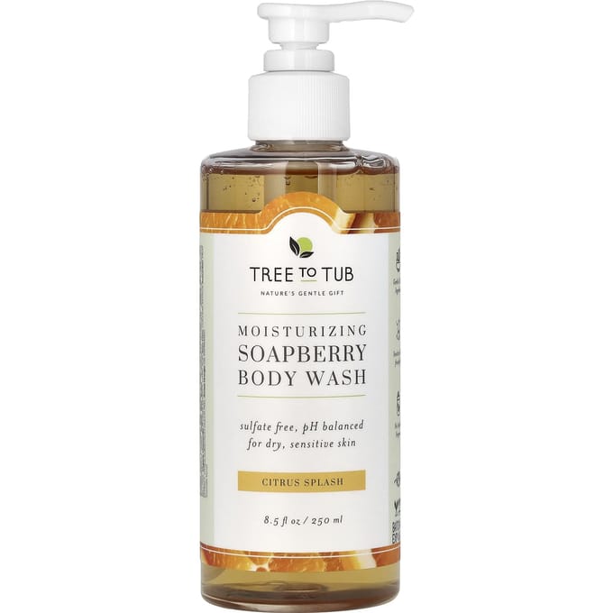 Tree To Tub, Gel douche hydratant à la savonnette, éclaboussures d'agrumes, 250 ml (250 ml) beige