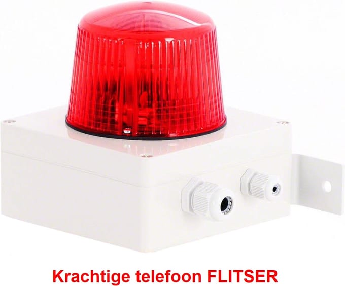 BEZET-WERK BLITZ 870 Telefoon-FLITSER - rood glas