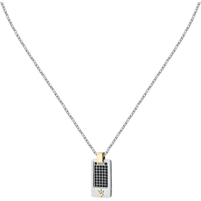 Maserati - JM334AVD49 - Ketting met hanger - Heren - 45+5cm - ICONIC