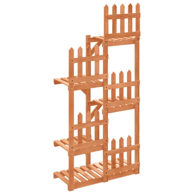vidaXL - Plantenstandaard - 60x25x130 - cm - massief - vurenhout