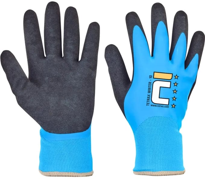 Cerva Tetrax Winter werkhandschoenen - 12 paar | Maat M