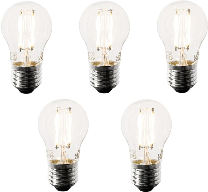 LUEDD Set van 5 Smart E27 LED lampen P45 4,5W 470 lm 1800-4000K